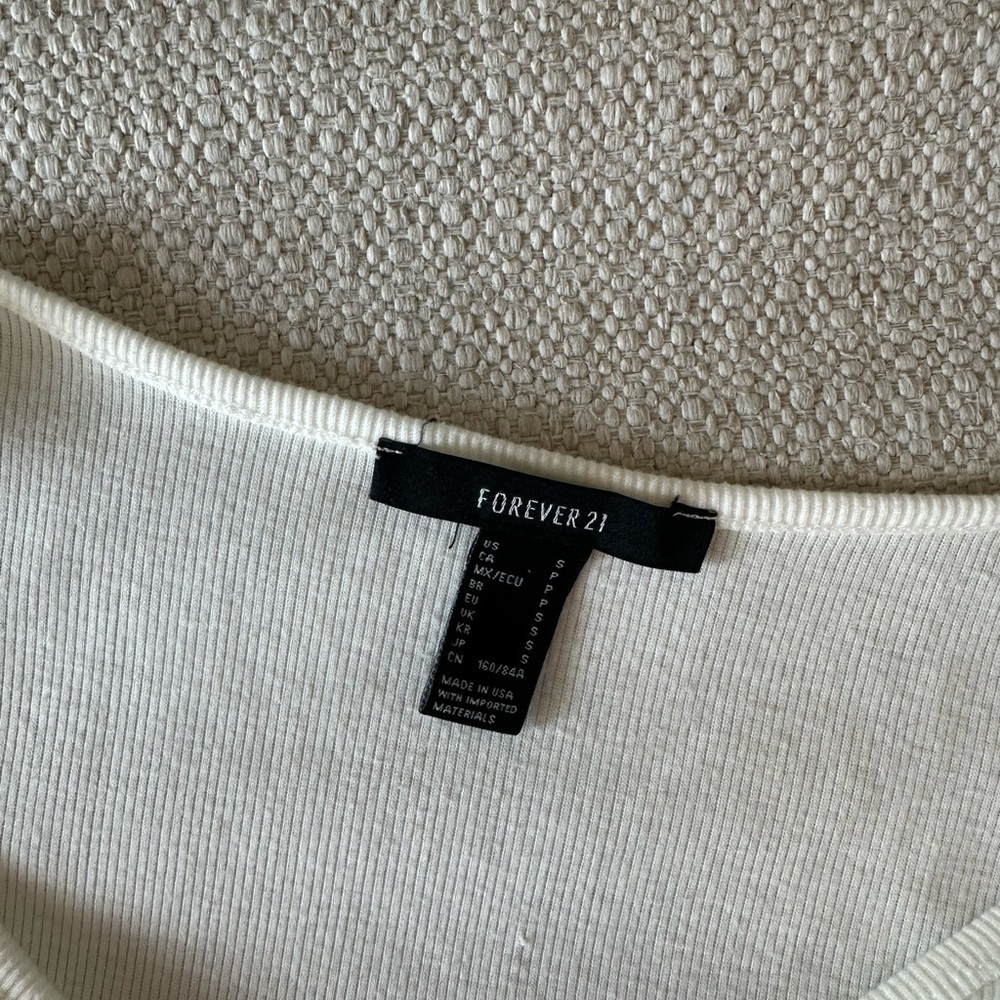 Cream Ruched V-Neck Top - Picture 2 of 4